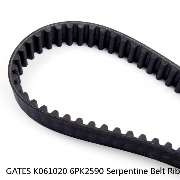 GATES K061020 6PK2590 Serpentine Belt Rib Ace Precision Engineered V Ribbed Belt #1 small image